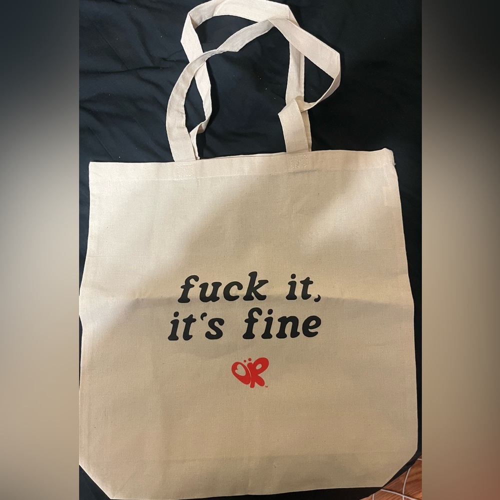 Olivia Rodrigo exclusive Guts tour tote bag from the Toronto guts gallery